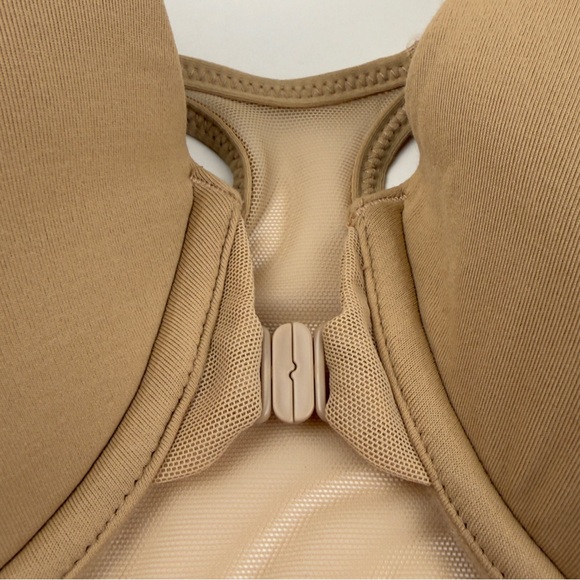 38D Front Close Racerback T-Shirt Bra Nude Smooth Cups NWT Vassarette - Picture 6 of 10